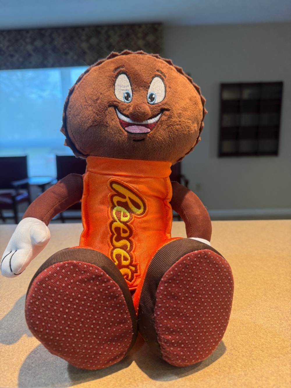 Bendable Plush toy of Reese's Peanut Butter Cup character
